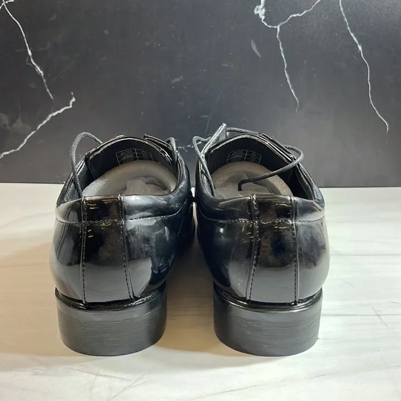 Ermax Men’s Oxford Shoes Black sz 8 - Picture 3 of 8